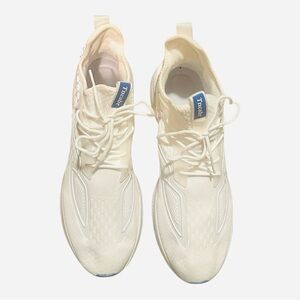 Tncabr Men’s Running Shoes - Size 11.5 - White with blue and orange accents